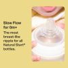Picture of Tommee Tippee Natural Start Baby Bottle Nipples, Slow Flow, 0m+, Pack of 2 Soft Silicone Breast-Like Bottle Nipples for a Natural Latch with Anti-Colic Valve