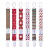 Picture of Babygoal Christmas Pacifier Clips, 6 Pack Binky Paci Holder and Leash for Boys and Girls Fits for Most Pacifier, Binkie Styles & Baby Teethers & Toys and Xmas Gift 6PB19