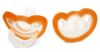 Picture of RaZbaby Jollypop Pacifier for Newborns & Up, USA Made, Natural Shaped Orthodontic Binky, Lovingly Shared in NICUs & Hospitals Worldwide, Medical-Grade 100% BPA-Free - 0-3 Months, 2 Pack - Orange
