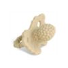 Picture of RaZbaby RaZberry Silicone Teether Pacifier - Teething Relief for Infants, Food-Grade, BPA-Free, Hands-Free Design, Natural Berrybumps Fruit Texture for Sensory Development, Freezable - Caramel