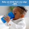 Picture of Dr. Brown’s Milestones Cheers 360 Cup Spoutless Transition Cup, Travel Friendly & Leak-Free Sippy Cup, Blue Alligator, 10 oz/300 mL