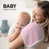 Picture of Synrroe Muslin Burp Cloths Large 20 by 10 Inches 100% Cotton 6 Layers Extra Absorbent and Soft 4 Pack Pink