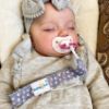 Picture of Babygoal Floral Pacifier Clips, 6 Pack Binky Paci Holder Clips and Leash for Boys and Girls Fits for Most Pacifier, Binkie Styles & Baby Teethers & Toys and Gift 6PS21