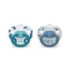 Picture of NUK Comfy Orthodontic Pacifiers, Blue Assorted, 18-36 Months, 2 Count, Soft & Durable Design for Baby Comfort