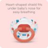 Picture of NUK Comfy Orthodontic Pacifiers, Blue Assorted, 18-36 Months, 2 Count, Soft & Durable Design for Baby Comfort