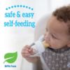 Picture of Dr. Brown's Fresh First Silicone Feeder, Mint & Grey, 2 Count