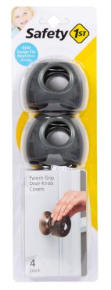 Picture of Safety 1st Parent Grip Door Knob Covers, Grey/Charcoal, 4 Count (Pack of 1)