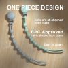 Picture of Cuddle Campus Silicone Pacifier Clip Holder with One Piece Design, Pack of 2 Soft Flexible Binky Clips with Texture for Baby Boy and Girl(6m+)