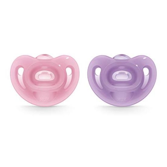 Picture of NUK Sensitive Orthodontic Pacifiers, Girl, 6-18 Months (2 Count)