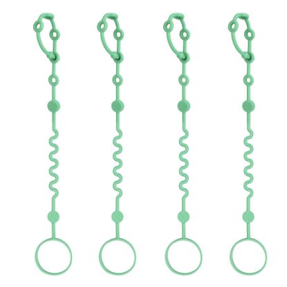 Picture of LittleHugs Toy Straps for Baby, Adjustable Toy Holder for Stroller Accessories, Silicone Baby Tether Pacifier Clip, No Throw Baby Travel Essential Leash for High Chair, Car Seat