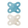Picture of MAM Original Start Matte Baby Pacifiers, Binky for 0-3 Months, BPA-Free Silicone Nipple, Easy to Clean, Best for Newborn Babies, Developed with Medical Experts, 2 Count Binkies with Sterilizer Case