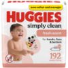 Picture of Huggies Simply Clean Fresh Scent Baby Wipes, 3 Flip-Top Packs of 64 (192 Wipes Total), Packaging May Vary