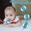 Picture of Sensory Chew Toys for Autistic Children 4 Pack, P Shape Sensory Toys for Babies Toddlers, Baby Teething Toys for 3-6 6-12 Month Oral Motor Stimulation, Silicone Chew Necklaces for Kids Adults BPA Free