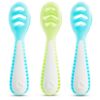 Picture of Munchkin® Gentle Dip™ Baby Spoons for Self Feeding and Baby Led Weaning, 3 Pack, Blue/Green