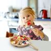 Picture of Eascrozn 6 Pack Toddler Utensils, kids Silverware with Silicone Handle, 18/8 Stainless Steel Children Safe Spoons and Forks Set Baby Feeding Essentials, Dishwasher Safe