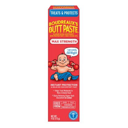 Picture of Boudreaux's Butt Paste Maximum Strength Diaper Rash Cream, Ointment for Baby, 4 oz Tube