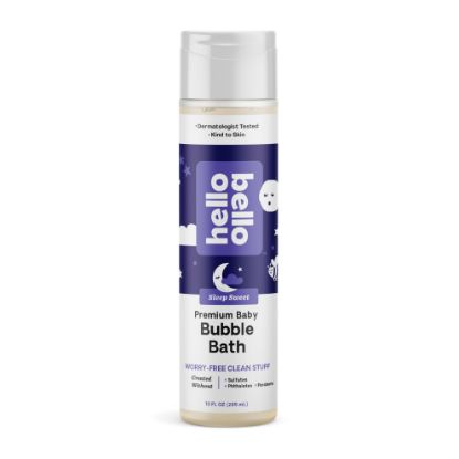 Picture of Hello Bello Nighttime Bubble Bath, Gentle Hypoallergenic Formula for Babies and Kids, Vegan and Cruelty-Free, Sleep Sweet Scented, 10 fl oz