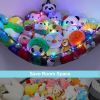 Picture of Unicorn Castle Stuffed Animals Net or Hammock Kids Toy Storage Organizer with LED Light Hanging Corner Stuffed Animals Holder Kids Girls Room Decor(Pack of 1)