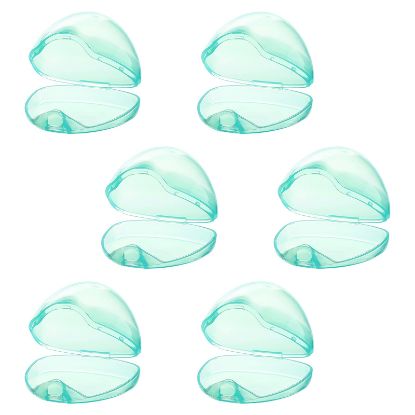 Picture of Accmor Pacifier Case, Pacifier Holder Case, Pacifier Container for Travel, BPA Free,Transparent Green, 6 Pack