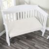 Picture of Everyday Kids Fitted Crib Sheet, 100% Soft Breathable Microfiber Baby Sheet, Fits Standard Size Crib Mattress 28in x 52in, Beige Nursery Sheet