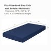 Picture of Everyday Kids Fitted Crib Sheet, 100% Soft Breathable Microfiber Baby Sheet, Fits Standard Size Crib Mattress 28in x 52in, Navy Nursery Sheet