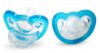 Picture of RaZbaby Jollypop Pacifier for Newborns & Up, USA Made, Natural Shaped Orthodontic Binky, Lovingly Shared in NICUs & Hospitals Worldwide, Medical-Grade 100% BPA-Free - 0-3 Months, 2 Pack - Blue