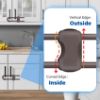 Picture of Baby Proofing Cabinets,Cabinet Locks for Babies,2 Pack U-Shaped Child Locks for Cabinets, Child Proof Cabinet Latches,Child Safety Cabinet Locks with Adjustable by SPISPI (Brown)