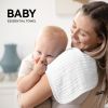 Picture of Synrroe Muslin Burp Cloths 4 Pack Large 20" by 10" 100% Cotton 6 Layers Extra Absorbent and Soft
