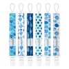 Picture of Babygoal Ocean Blue Pacifier Clips, 6 Pack Binky Paci Holder Clips and Leash for Boys and Girls Fits for Most Pacifier, Binkie Styles & Baby Teethers & Toys and Gift 6PS12