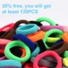 Picture of Baby Hair Ties, Cotton Toddler Hair Ties for Girls, Kids Seamless Hair Bands, Girls Elastic Ponytail Holders, Diameter 0.97 Inch and Assorted Colors by Qarwayoc