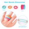 Picture of Baby Hair Ties, Cotton Toddler Hair Ties for Girls, Kids Seamless Hair Bands, Girls Elastic Ponytail Holders, Diameter 0.97 Inch and Assorted Colors by Qarwayoc