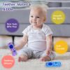 Picture of Hooku 2 Pack Silicone Teethers for Babies 6-12 Months, Sensory Teething Toys for Newborns to Toddlers, Infant Girl Boy Gifts