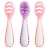 Picture of Munchkin® Gentle Dip™ Baby Spoons for Self Feeding and Baby Led Weaning, 3 Pack, Pink/Purple