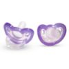 Picture of RaZbaby Jollypop Pacifier for Newborns & Up, USA Made, Natural Shaped Orthodontic Binky, Lovingly Shared in NICUs & Hospitals Worldwide, Medical-Grade 100% BPA-Free - 0-3 Months, 2 Pack - Lavender