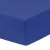 Picture of Everyday Kids Fitted Crib Sheet, 100% Soft Breathable Microfiber Baby Sheet, Fits Standard Size Crib Mattress 28in x 52in, Royal Blue Nursery Sheet