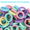 Picture of Kids Hair Ties for Toddler Girls, Cotton Baby hair Bands, Mini Hair Ponytail Holders No Damage, 1 Inch Diameter, 5 Colors