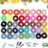 Picture of 400PCS Multicolor Hair Ties, No Crease Elastic Ponytail Holders, 2CM Finger Hair Accessories for Girls
