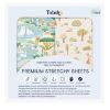 Picture of TotAha Premium Soft Bassinet Sheet for Boy Girl, Super Stretchy Jersey Knit Bassinet Fitted Sheet, Compatible with Halo, Maxi COSI, Mika Micky, SNOO, Baby Delight Mattress, 2 Pack
