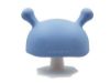 Picture of Mombella Mimi Mushroom Silicone Breast-Shaped Skin Like Soothing Pacifier Teether for 0-6months Sucking Babies, Light Blue