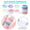 Picture of Qarwayoc Mini Hair Ties for Baby Girls, Seamless Kids Girls Hair Ties Bands, Soft Small Baby Ponytail Holders, Toddler Elastic Hair Ties Holders No Damage, 5 Colors