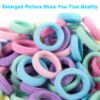Picture of Qarwayoc Mini Hair Ties for Baby Girls, Seamless Kids Girls Hair Ties Bands, Soft Small Baby Ponytail Holders, Toddler Elastic Hair Ties Holders No Damage, 5 Colors