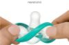 Picture of Nanobebe Baby Pacifiers 0-3 Month - Orthodontic, Curves Comfortably with Face Contour, Award Winning for Breastfeeding Babies, 100% Silicone - BPA Free. Perfect Baby Registry Gift 2pk,White