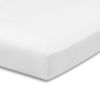 Picture of Everyday Kids Fitted Crib Sheet, 100% Soft Breathable Microfiber Baby Sheet, Fits Standard Size Crib Mattress 28in x 52in, White Nursery Sheet