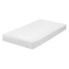 Picture of Everyday Kids Fitted Crib Sheet, 100% Soft Breathable Microfiber Baby Sheet, Fits Standard Size Crib Mattress 28in x 52in, White Nursery Sheet