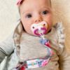 Picture of Babygoal Floral Pacifier Clips, 6 Pack Binky Paci Holder Clips and Leash for Boys and Girls Fits for Most Pacifier, Binkie Styles & Baby Teethers & Toys and Gift 6PS16
