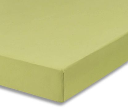 Picture of Everyday Kids Fitted Crib Sheet, 100% Soft Breathable Microfiber Baby Sheet, Fits Standard Size Crib Mattress 28in x 52in, Green Nursery Sheet