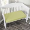 Picture of Everyday Kids Fitted Crib Sheet, 100% Soft Breathable Microfiber Baby Sheet, Fits Standard Size Crib Mattress 28in x 52in, Green Nursery Sheet