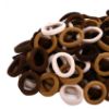 Picture of Qarwayoc Mini Hair Ties for Girls, Toddlers and Infants - Tiny No Damage Ponytail Holders and Bands (Diameter 1 Inch, 4 Colors)