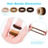 Picture of Qarwayoc Mini Hair Ties for Girls, Toddlers and Infants - Tiny No Damage Ponytail Holders and Bands (Diameter 1 Inch, 4 Colors)