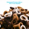 Picture of Qarwayoc Mini Hair Ties for Girls, Toddlers and Infants - Tiny No Damage Ponytail Holders and Bands (Diameter 1 Inch, 4 Colors)